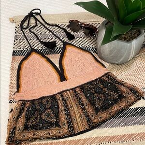 🖤Boho Crochet Halter Top🖤 MEDIUM